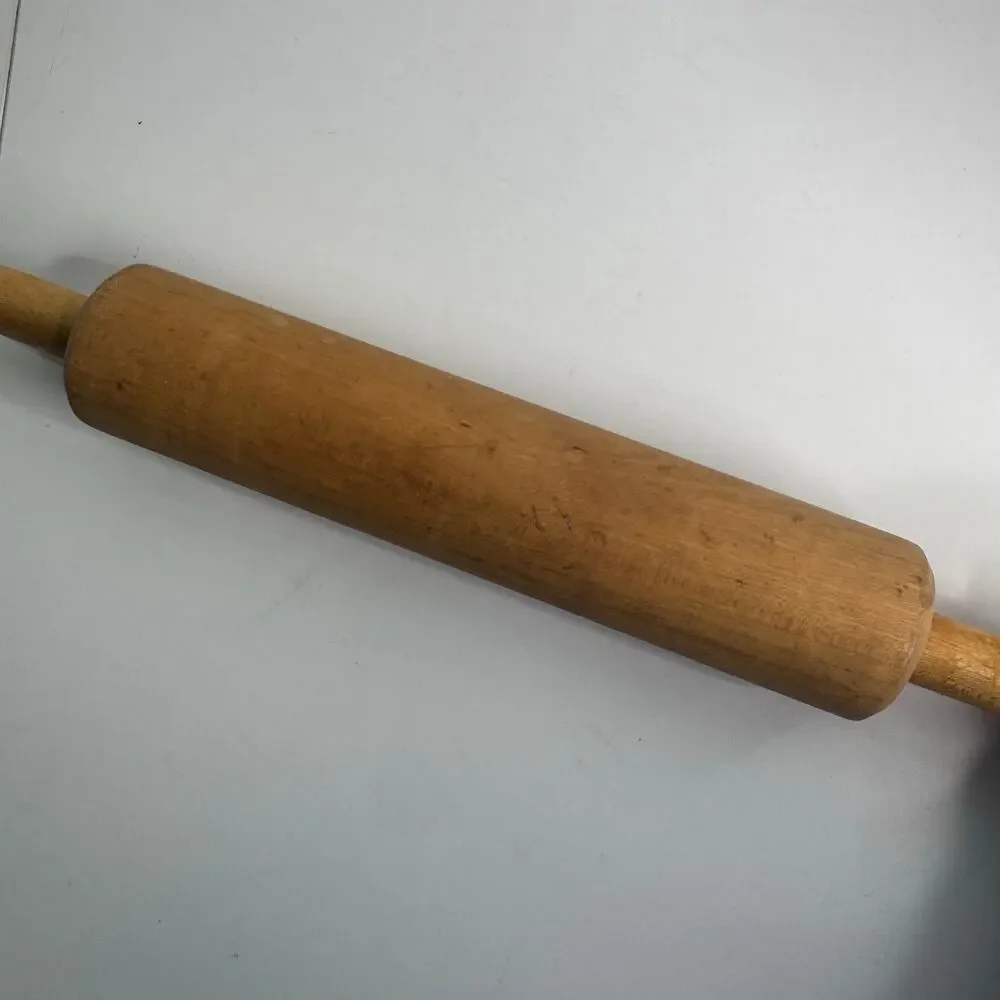 Vintage Wooden Rolling Pin Farmhouse Baking Kitchen Decor Primitive